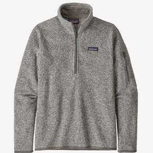 Women's Better Sweater 1/4-Zip Fleece in Birch White, Size S